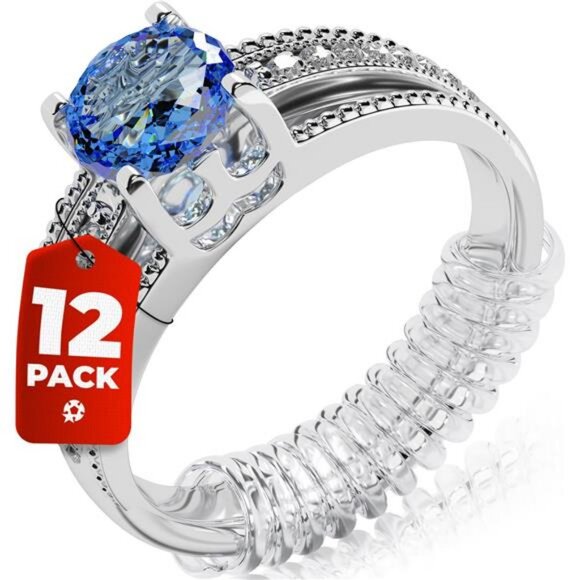 Ring Sizer Adjuster for Loose Rings 12 Pk, Guards, Spacers & Tightener UP to 6mm - Picture 1 of 8